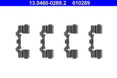 Комплектующие, колодки дискового тормоза ATE 13.0460-0289.2 для NISSAN PICK