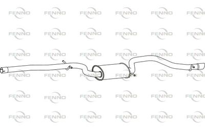 FENNO P11001 Глушитель выхлопных газов  для AUDI A3 (Ауди А3)