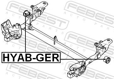 SUPORT AX FEBEST HYABGER 1