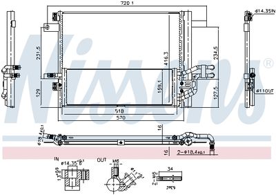 CONDENSATOR CLIMATIZARE NISSENS 940999 6