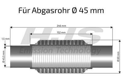 TEAVA FLEXIBILA ESAPAMENT HJS 83008417 1