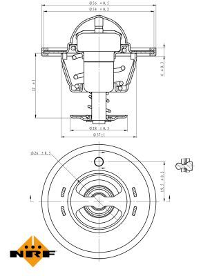 Thermostat, coolant 725180