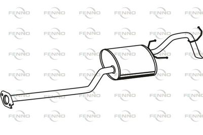 FENNO P41014 Глушитель выхлопных газов  для NISSAN PIXO (Ниссан Пиxо)
