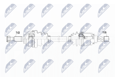 Wał napędowy NTY NPW-RE-138
