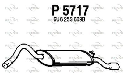 FENNO P5717 Глушитель выхлопных газов  для SKODA FELICIA I (6U1) 1.6 LX