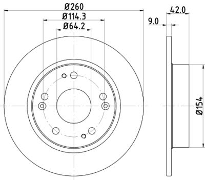 Тормозной диск HELLA 8DD 355 118-991 для GREAT WALL VOLEEX