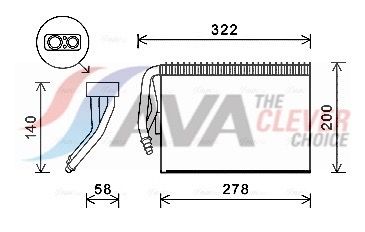 VERDAMPFER KLIMAANLAGE AVA Clever Choice SBV073