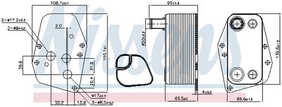 RADIATOR ULEI ULEI MOTOR NISSENS 90904 5