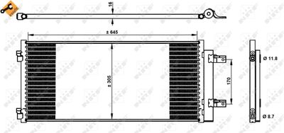 Kondensor, klimatanläggning NRF 350338