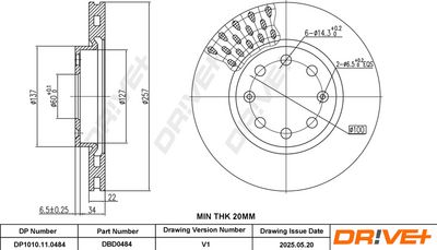 BREMSSCHEIBE DR!VE+ DP1010110484 2