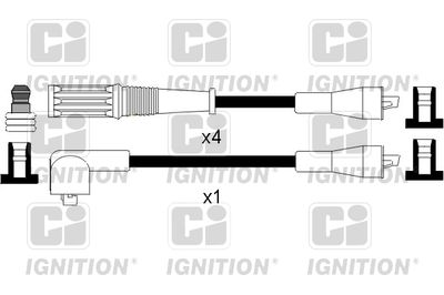 Комплект проводов зажигания QUINTON HAZELL XC843 для LANCIA PRISMA