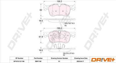 BREMSBELAGSATZ SCHEIBENBREMSE DR!VE+ DP1010101148 2