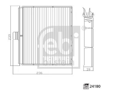 FILTRU AER HABITACLU FEBI BILSTEIN 24180 1