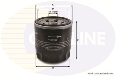 COMLINE CDH11631 Масляный фильтр  для TOYOTA DUET (Тойота Дует)