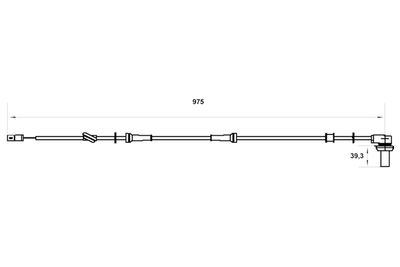 Sensor, wheel speed 0 986 594 005