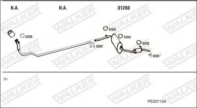 ABGASANLAGE WALKER PE20113A