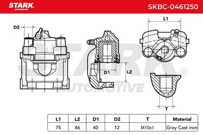 спирачен апарат STARK SKBC-0461250