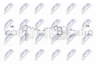Wał napędowy NTY NPW-CT-063