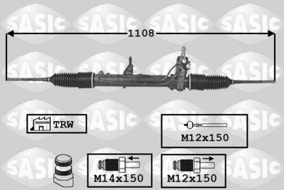 SASIC 7176002 Насос гидроусилителя руля  для FIAT BRAVA (Фиат Брава)