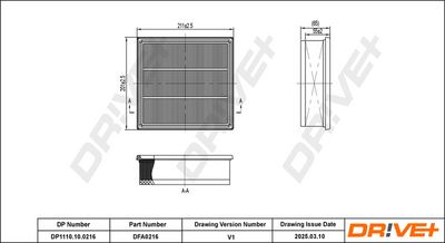 LUFTFILTER DR!VE+ DP1110100216 0