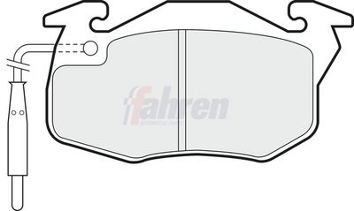 Fahren Brake Pad Set, disc brake FBP3834
