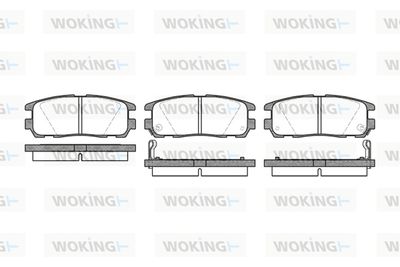Комплект тормозных колодок, дисковый тормоз WOKING P5263.02 для ISUZU TFR/TFS
