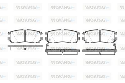 Комплект тормозных колодок, дисковый тормоз WOKING P5263.02 для ISUZU RODEO