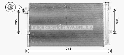 AVA QUALITY COOLING BW5609D Радиатор кондиционера  для BMW 8 (Бмв 8)
