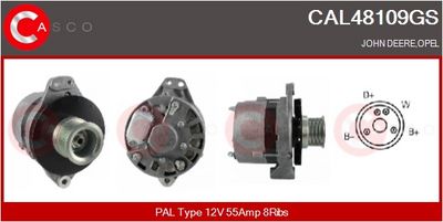GENERATOR / ALTERNATOR CASCO CAL48109GS