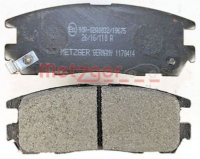 BREMSBELAGSATZ SCHEIBENBREMSE METZGER AUTOTEILE 1170414 2