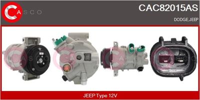 Компрессор, кондиционер CASCO CAC82015AS для JEEP COMPASS