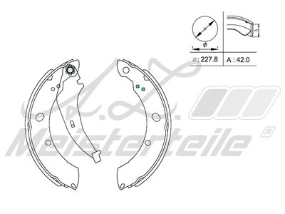 комплект спирачна челюст A.Z. Meisterteile AZMT-44-026-1341