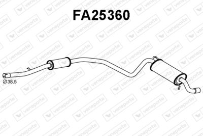 Глушитель выхлопных газов конечный VENEPORTE FA25360 для FIAT SEICENTO