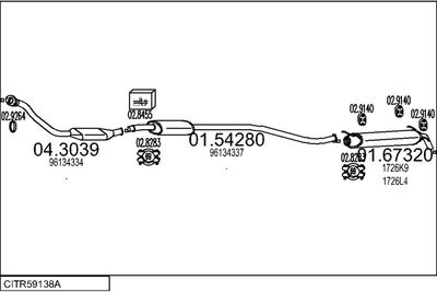 Układ wydechowy MTS CITR59138A121688