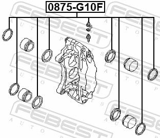 Repair Kit, brake caliper 0875-G10F