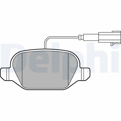 Brake Pad Set, disc brake LP2302