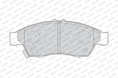 Remblokken set Voor (met slot), past: SUZUKI LIANA 1.3-2.3 07.01-