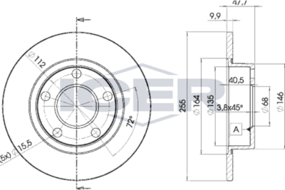 спирачен диск ICER 78BD4062-2