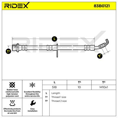 спирачен маркуч RIDEX
