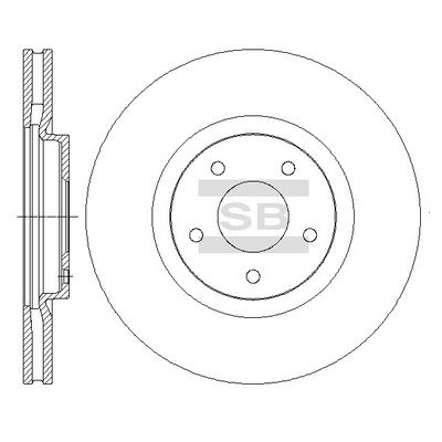 Тормозной диск Hi-Q SD4239 для NISSAN JUKE