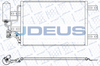 Конденсатор, кондиционер JDEUS 720M14 для OPEL MERIVA