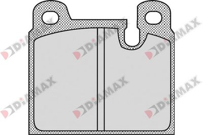 Комплект тормозных колодок, дисковый тормоз DIAMAX N09306 для ALFA ROMEO 6