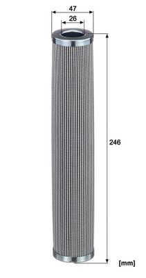 Hydraulisch filter (patroon) past: CLAAS 670, 670/C54, 670/C64, 670/C70, 670/C74, 740, 740/C65, 740/C71, 740/C75, 750, 750 MONTANA, 760, 760/C65, 760/C71, 760/C75, 770/572, 770/C59, 770/C66