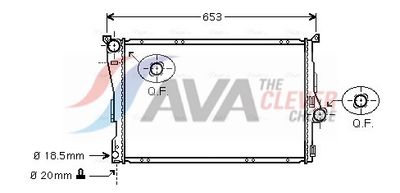 RADIATOR RACIRE MOTOR AVA Clever Choice BWA2205 1