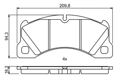 SET PLACUTE FRANA FRANA DISC BOSCH 0986494787 6