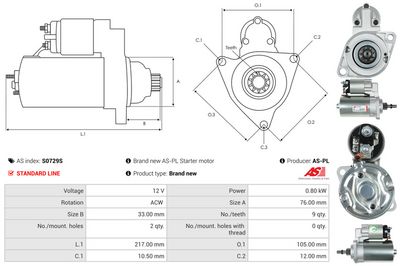 STARTER AS-PL S0729S 4