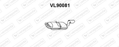 Глушитель выхлопных газов конечный VENEPORTE VL90081 для VOLVO S90