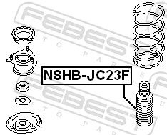 CAPAC PROTECTIE/BURDUF AMORTIZOR FEBEST NSHBJC23F 1