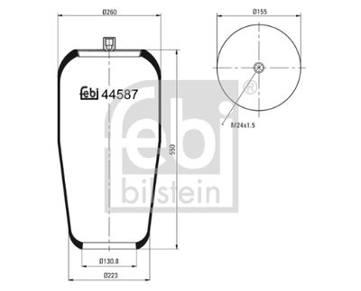 FEBI BILSTEIN Federbalg, Luftfederung