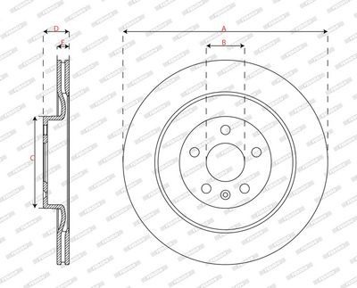 DISC FRANA FERODO DDF2844C 2